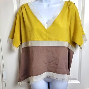 COSTA BLANCA Frayed Hem Top
